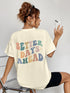 'Briar' BETTER DAYS AHEAD Print Round Neck T-Shirt - Celes Fashion